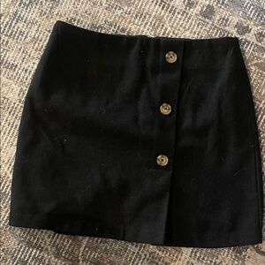 GB Girls Black Skirt with  Buttons